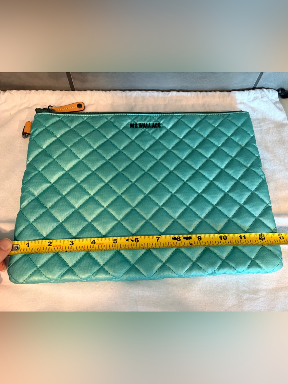 MZ Wallace Large Metro Pouch Aqua Teal - Picture 2 of 11